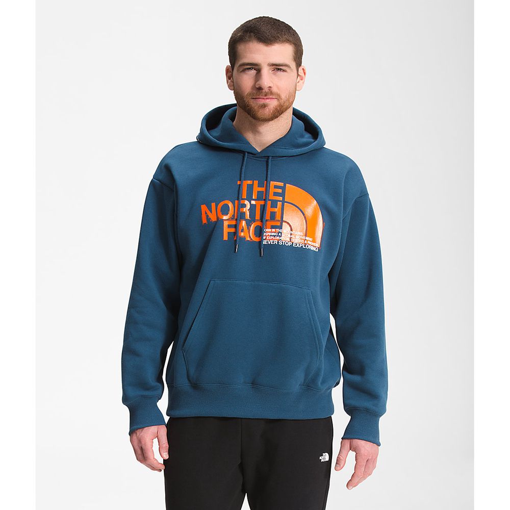 The North Face Hoodie Mens Australia - The North Face Coordinates Pullover Blue (AGR-954671)